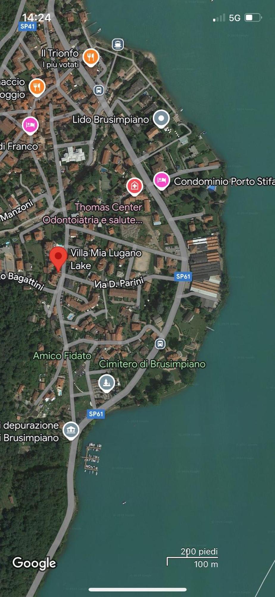 Villa Mia Lugano Lake Brusimpiano Extérieur photo